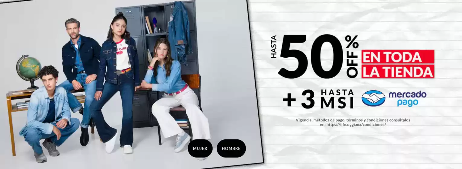 Catálogo Oggi Jeans | Hasta 50% off | 2026-08-06T00:00:00.000Z - 2026-09-06T00:00:00.000Z