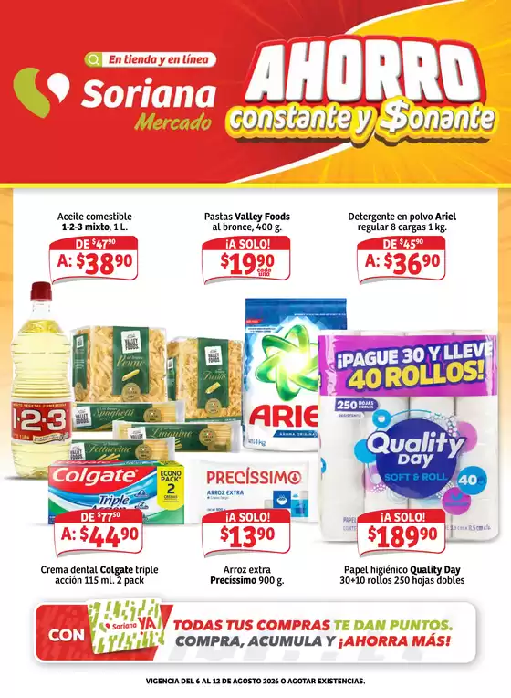 Catálogo Soriana Express | Excelente oferta para cazadores de gangas | 2026-08-06T00:00:00.000Z - 2026-08-12T00:00:00.000Z