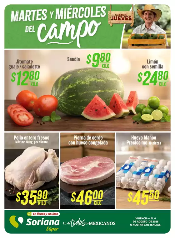 Catálogo Soriana Súper | Ofertas especiales para ti | 2026-08-04T00:00:00.000Z - 2026-08-06T00:00:00.000Z