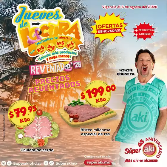 Catálogo Súper Aki en San Pablo Autopan | Ofertas principales y descuentos | 2026-08-06T00:00:00.000Z - 2026-08-06T00:00:00.000Z