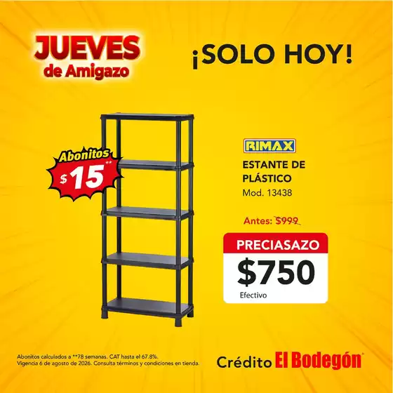 Catálogo El Bodegón | Excelente oferta para todos los clientes | 2026-08-06T00:00:00.000Z - 2026-08-06T00:00:00.000Z