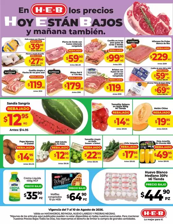 Catálogo HEB | Ofertas HEB | 2026-08-07T00:00:00.000Z - 2026-08-10T00:00:00.000Z