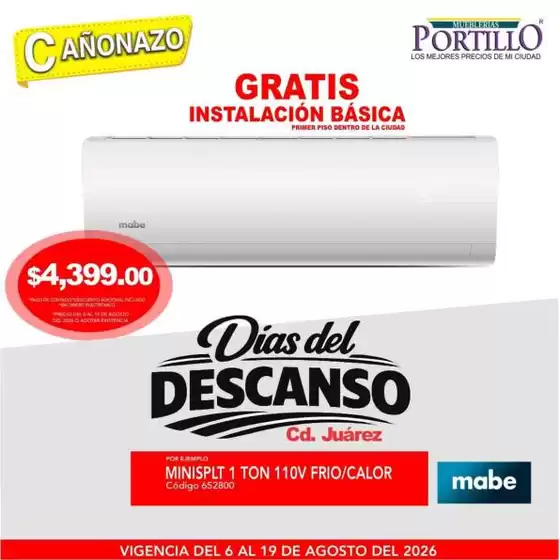 Catálogo Mueblerías Portillo | Excelente oferta para todos los clientes | 2026-08-06T00:00:00.000Z - 2026-08-19T00:00:00.000Z