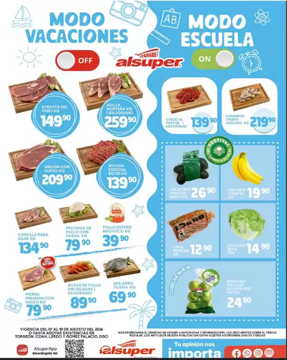 Catálogo Alsuper en Copándaro de Galeana | Alsuper Laguna | 2026-08-07T00:00:00.000Z - 2026-08-10T00:00:00.000Z