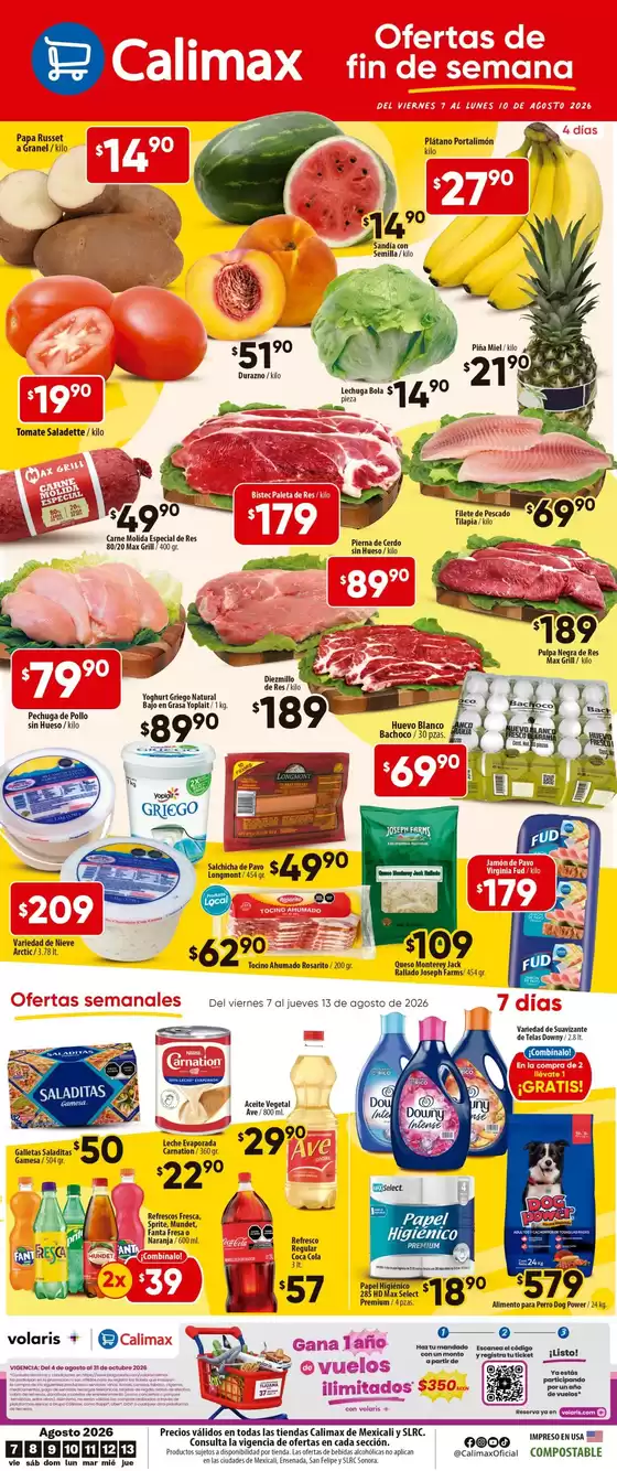 Catálogo Calimax en Copándaro de Galeana | Ofertas Calimax MexicaliSan Luis R.C. | 2026-08-07T00:00:00.000Z - 2026-10-31T00:00:00.000Z