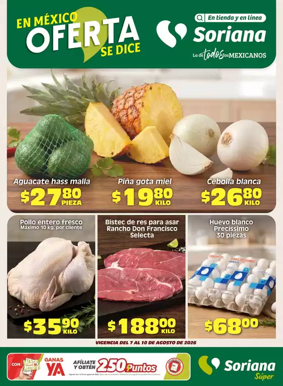 Catálogo Soriana Súper | Ahorra ahora con nuestras ofertas | 2026-08-07T00:00:00.000Z - 2026-08-10T00:00:00.000Z