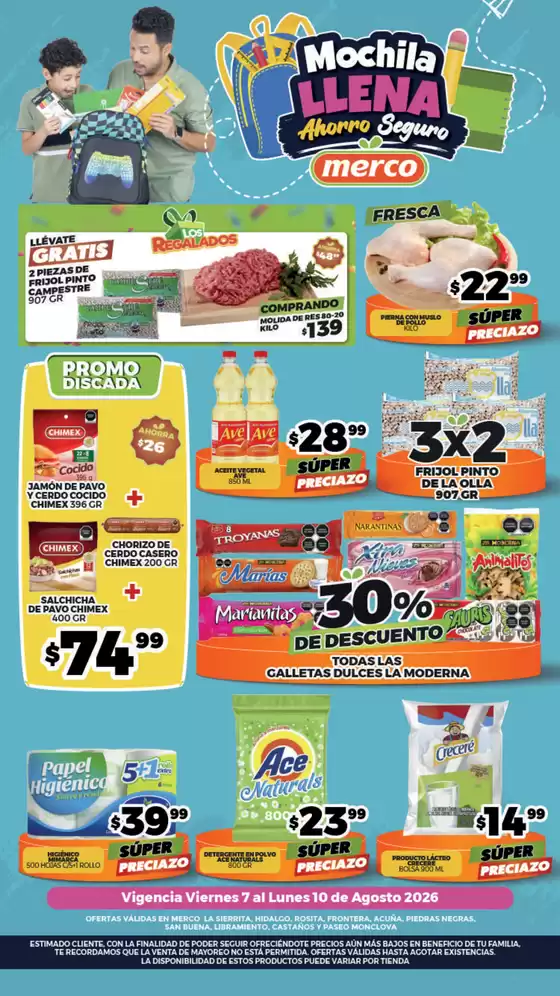 Catálogo Merco | Folleto semanal del 7 al 13 Agosto MVA | 2026-08-07T00:00:00.000Z - 2026-08-10T00:00:00.000Z