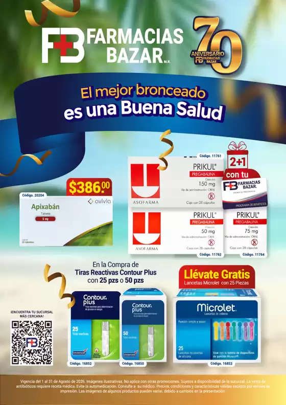 Catálogo Farmacias Bazar | Folleto | 2026-08-11T00:00:00.000Z - 2026-08-31T00:00:00.000Z
