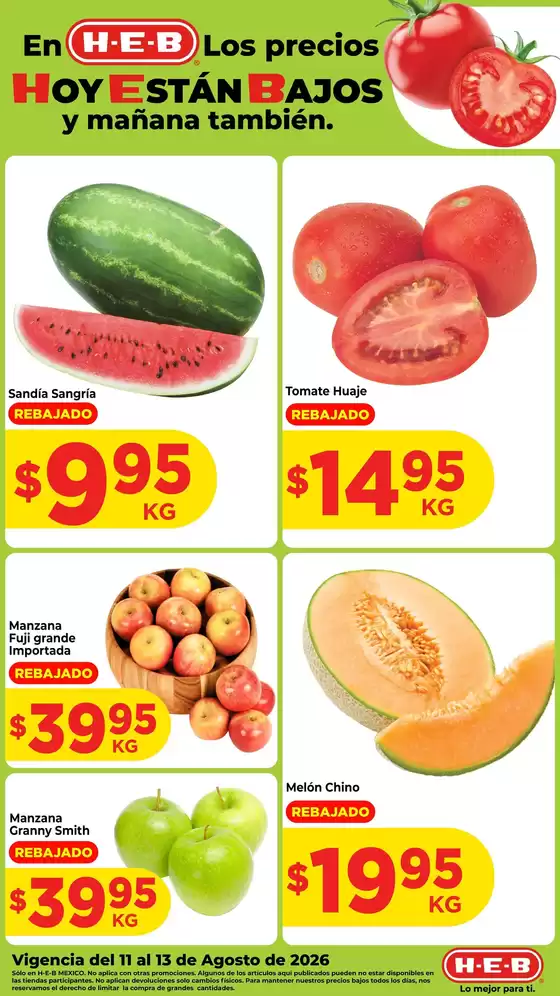 Catálogo HEB en Jesús María (Aguascalientes) | Ofertas HEB | 2026-08-11T00:00:00.000Z - 2026-08-13T00:00:00.000Z