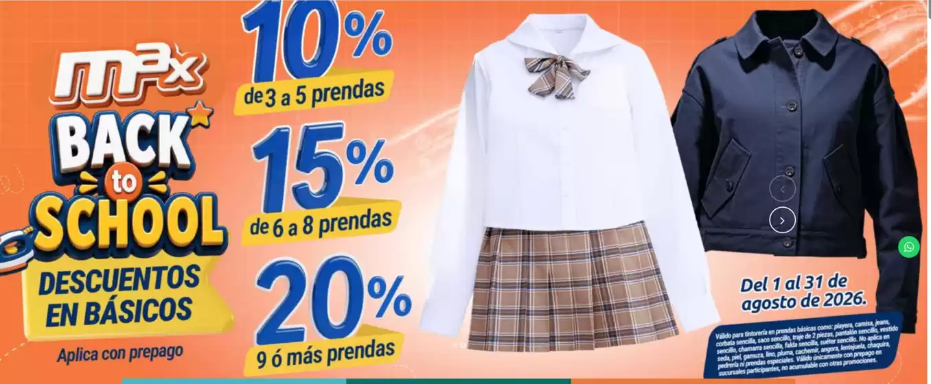 Catálogo Tintorerías Max | Promo | 2026-08-11T00:00:00.000Z - 2026-08-31T00:00:00.000Z