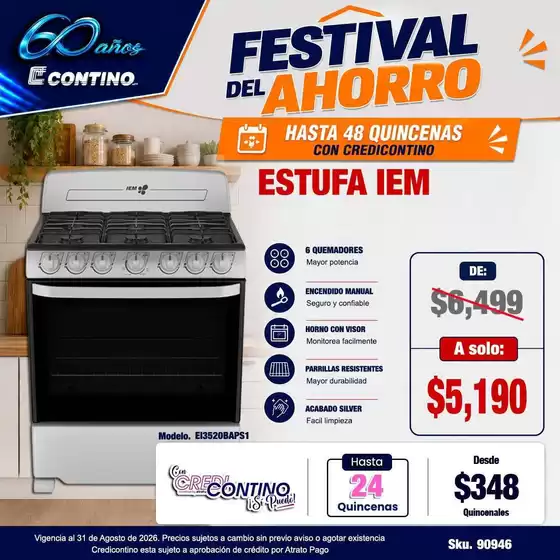 Catálogo Contino en Poza Rica de Hidalgo | Ofertas Contino | 2026-08-12T00:00:00.000Z - 2026-08-31T00:00:00.000Z