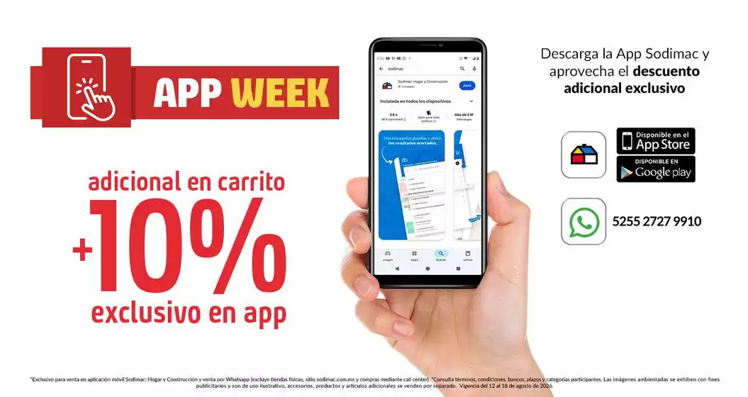 Catálogo Sodimac Homecenter | Ofertas para cazadores de gangas | 2026-08-12T00:00:00.000Z - 2026-08-18T00:00:00.000Z