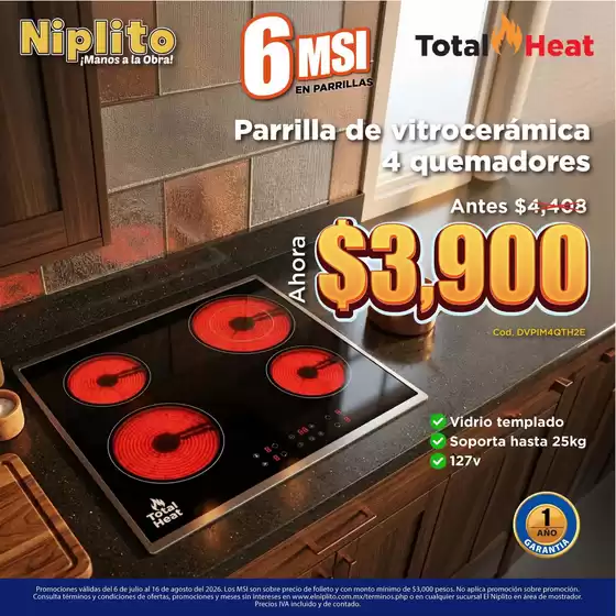 Catálogo Niplito | Ofertas principales para ahorradores | 2026-07-06T00:00:00.000Z - 2026-08-16T00:00:00.000Z