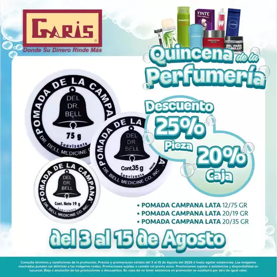 Catálogo Garis en Venustiano Carranza (Chiapas) | Gangas exclusivas | 2026-08-03T00:00:00.000Z - 2026-08-15T00:00:00.000Z