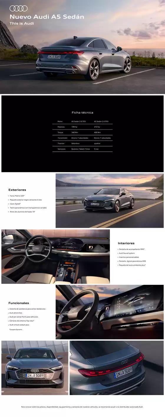 Catálogo Audi en San Pedro Garza García | Audi a5s | 2026-08-12T00:00:00.000Z - 2026-08-26T00:00:00.000Z