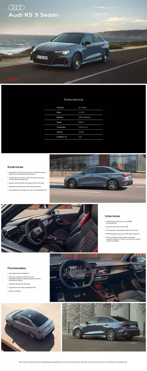 Catálogo Audi en Ciudad de México | Audi rs3s | 2026-08-12T00:00:00.000Z - 2026-08-26T00:00:00.000Z