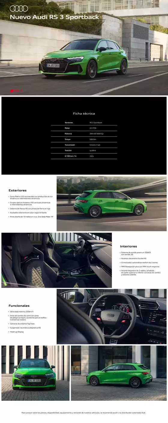Catálogo Audi en Ciudad de México | Audi rs3sb | 2026-08-12T00:00:00.000Z - 2026-08-26T00:00:00.000Z