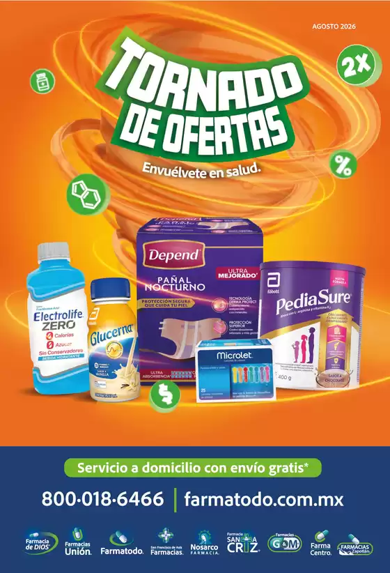 Catálogo Farmatodo en Aquixtla | Ofertas y promociones actuales | 2026-08-01T00:00:00.000Z - 2026-08-31T00:00:00.000Z