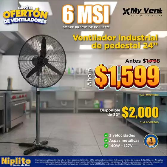 Catálogo Niplito | Grandes descuentos en productos seleccionados | 2026-07-06T00:00:00.000Z - 2026-08-16T00:00:00.000Z