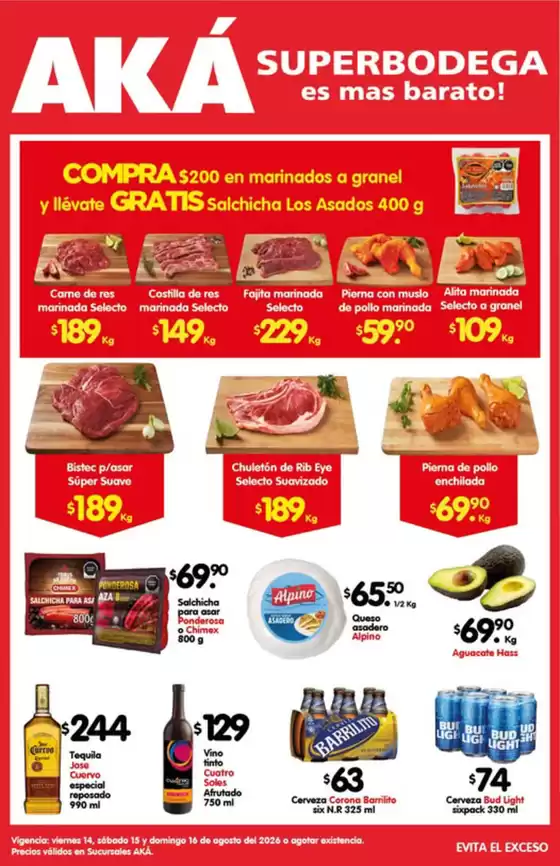 Catálogo AKÁ Superbodega en Coyula | Ofertas AKÁ Superbodega | 2026-08-14T00:00:00.000Z - 2026-08-15T00:00:00.000Z