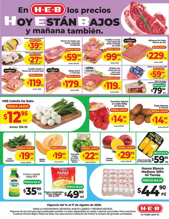 Catálogo HEB | Ofertas HEB | 2026-08-14T00:00:00.000Z - 2026-08-17T00:00:00.000Z