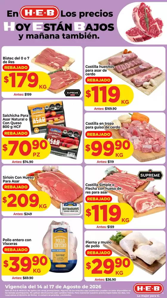 Catálogo HEB en La Popular | Ofertas HEB | 2026-08-14T00:00:00.000Z - 2026-08-20T00:00:00.000Z
