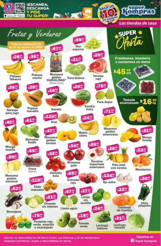 Catálogo Super kompras | Nuestras mejores ofertas para ti | 2026-08-15T00:00:00.000Z - 2026-08-17T00:00:00.000Z