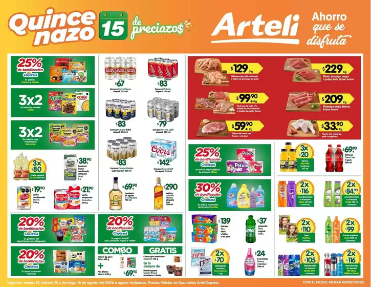 Catálogo Arteli express | Gangas y ofertas actuales | 2026-08-14T00:00:00.000Z - 2026-08-16T00:00:00.000Z