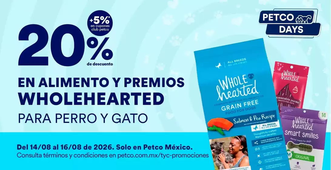 Catálogo Petco | Nuestras mejores ofertas para ti | 2026-08-14T00:00:00.000Z - 2026-08-16T00:00:00.000Z