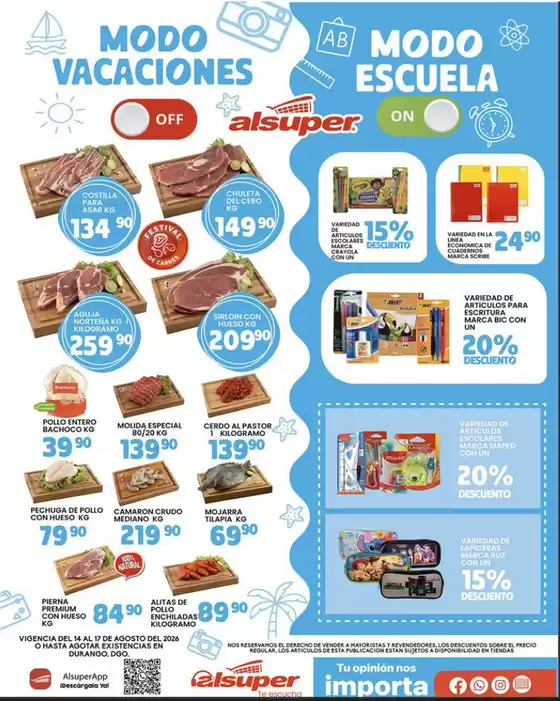 Catálogo Alsuper | Alsuper Durango | 2026-08-14T00:00:00.000Z - 2026-08-17T00:00:00.000Z