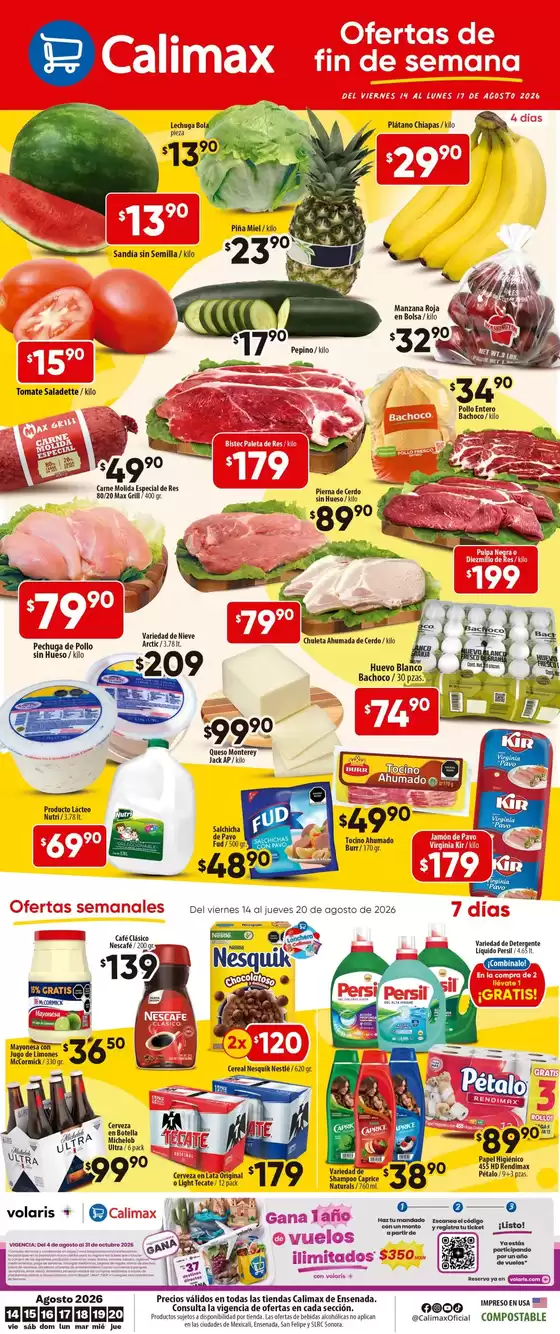 Catálogo Calimax | Ofertas Calimax Ensenada | 2026-08-04T00:00:00.000Z - 2026-10-31T00:00:00.000Z