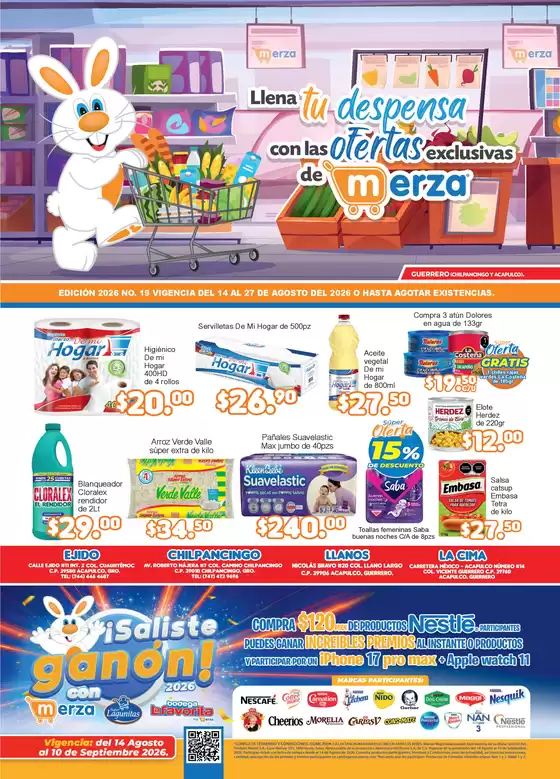 Catálogo Merza | Ofertas principales para todos los clientes | 2026-08-14T00:00:00.000Z - 2026-09-10T00:00:00.000Z