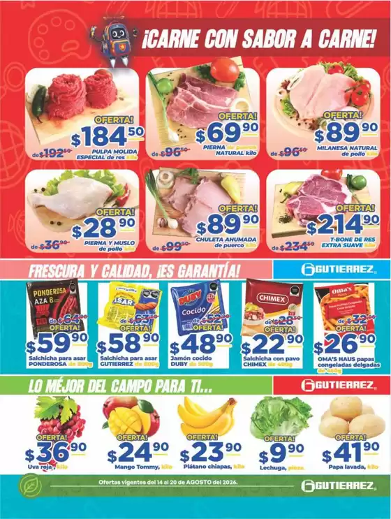 Catálogo Super Gutierrez | Ofertas principales para todos los cazadores de gangas | 2026-08-14T00:00:00.000Z - 2026-08-20T00:00:00.000Z