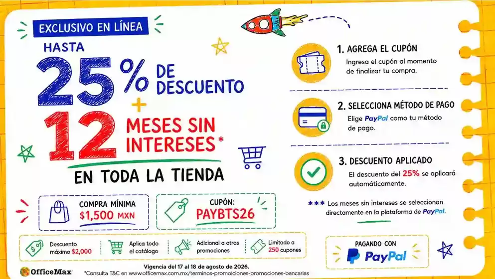 Catálogo OfficeMax | Ofertas y gangas exclusivas | 2026-08-17T00:00:00.000Z - 2026-08-18T00:00:00.000Z
