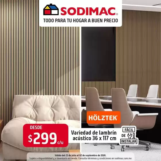 Catálogo Sodimac Constructor | Grandes descuentos en productos seleccionados | 2026-07-23T00:00:00.000Z - 2026-09-02T00:00:00.000Z