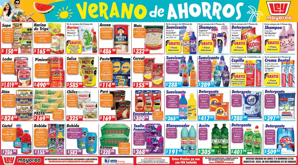 Catálogo Casa Ley | Excelente oferta para cazadores de gangas | 2026-08-17T00:00:00.000Z - 2026-08-23T00:00:00.000Z