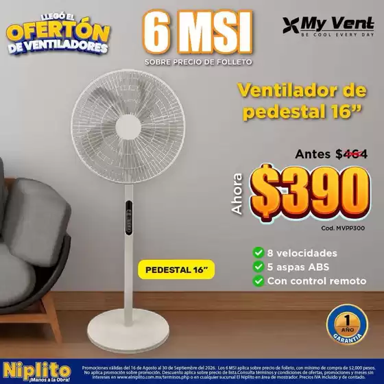 Catálogo Niplito | Ofertas principales y descuentos | 2026-08-16T00:00:00.000Z - 2026-09-30T00:00:00.000Z