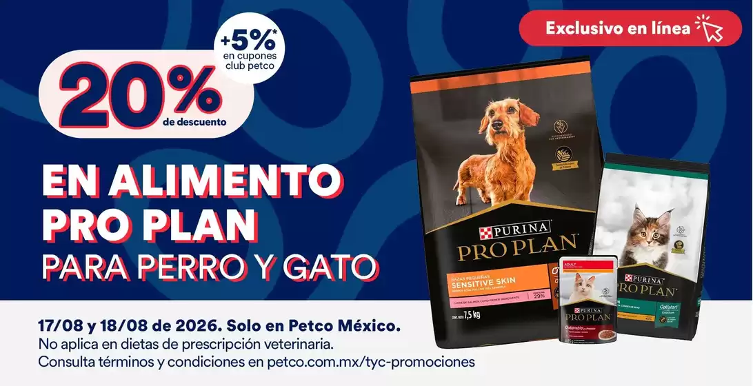 Catálogo Petco | Ofertas y gangas exclusivas | 2026-08-17T00:00:00.000Z - 2026-08-18T00:00:00.000Z