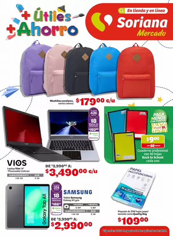 Catálogo Soriana Express | Grandes descuentos en productos seleccionados | 2026-08-13T00:00:00.000Z - 2026-09-08T00:00:00.000Z