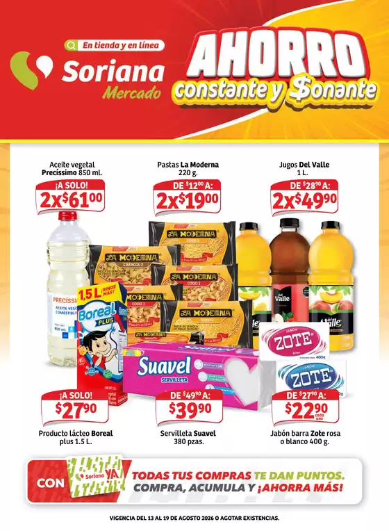 Catálogo Soriana Express | Gran variedad de ofertas | 2026-08-13T00:00:00.000Z - 2026-08-19T00:00:00.000Z