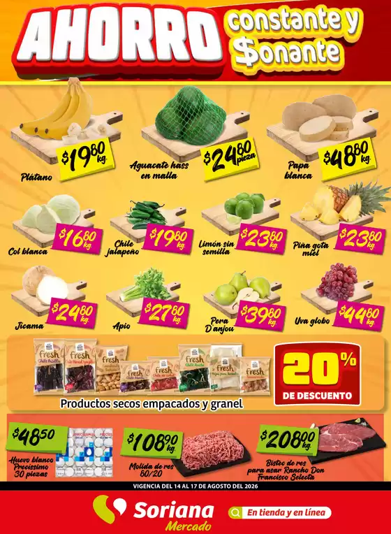 Catálogo Soriana Express | Nuevas ofertas para descubrir | 2026-08-14T00:00:00.000Z - 2026-08-17T00:00:00.000Z
