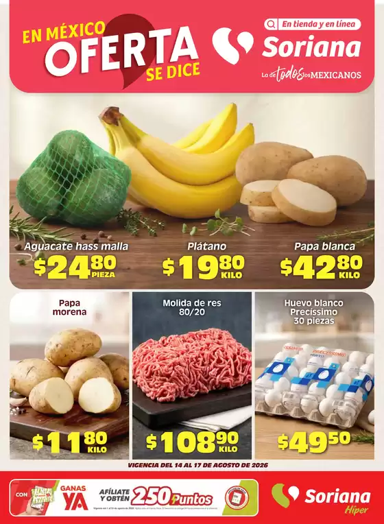 Catálogo Soriana Híper en Pachuquilla | Ofertas especiales atractivas para todos | 2026-08-14T00:00:00.000Z - 2026-08-17T00:00:00.000Z