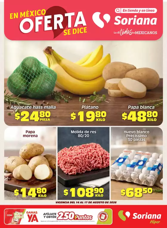 Catálogo Soriana Híper en Pachuquilla | Ofertas exclusivas para nuestros clientes | 2026-08-14T00:00:00.000Z - 2026-08-17T00:00:00.000Z