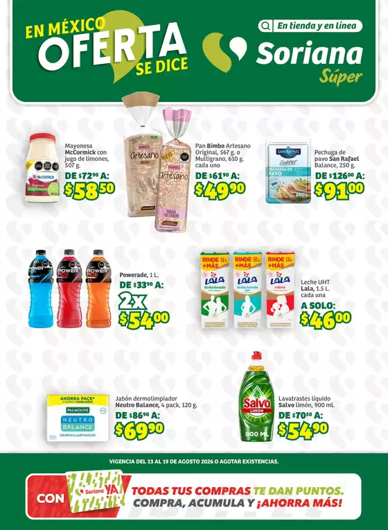 Catálogo Soriana Súper | Promociones actuales | 2026-08-13T00:00:00.000Z - 2026-08-19T00:00:00.000Z