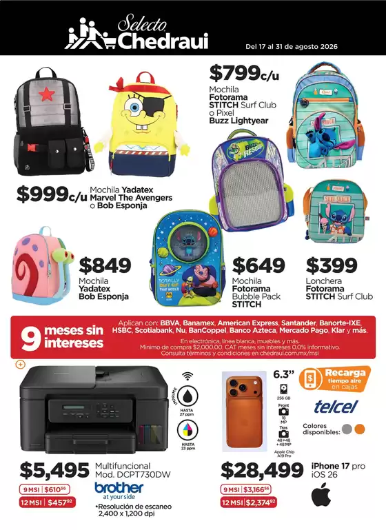 Catálogo Chedraui | Ofertas y gangas exclusivas | 2026-08-17T00:00:00.000Z - 2026-08-31T00:00:00.000Z