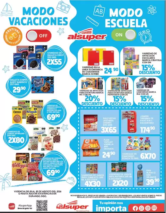 Catálogo Alsuper | Alsuper Durango | 2026-08-18T00:00:00.000Z - 2026-08-20T00:00:00.000Z