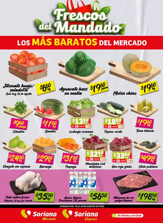 Catálogo Soriana Express en Temascaltepec de González | Descuentos y promociones | 2026-08-18T00:00:00.000Z - 2026-08-20T00:00:00.000Z