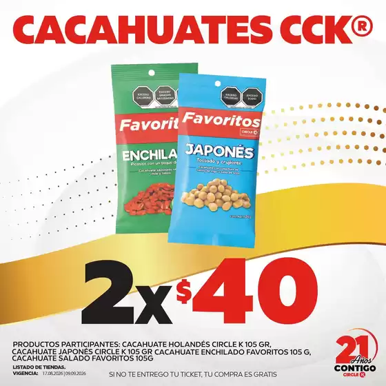 Catálogo Circle K | Ofertas Circle K | 2026-08-17T00:00:00.000Z - 2026-09-09T00:00:00.000Z