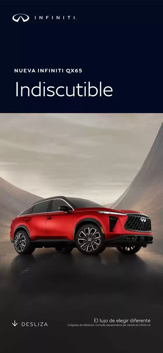 Catálogo Infiniti en Saltillo | Catalogo QX65 | 2026-08-20T00:00:00.000Z - 2026-12-31T00:00:00.000Z