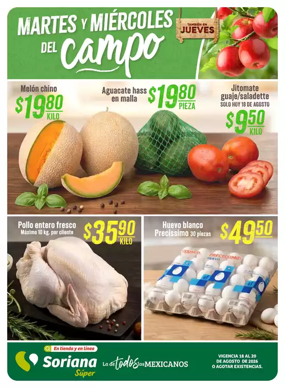 Catálogo Soriana Súper | Ofertas principales para todos los cazadores de gangas | 2026-08-18T00:00:00.000Z - 2026-08-20T00:00:00.000Z